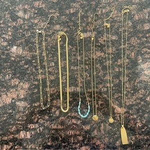 Madewell necklaces set of 6